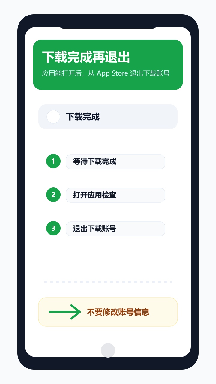 下载完成后退出账号示意图